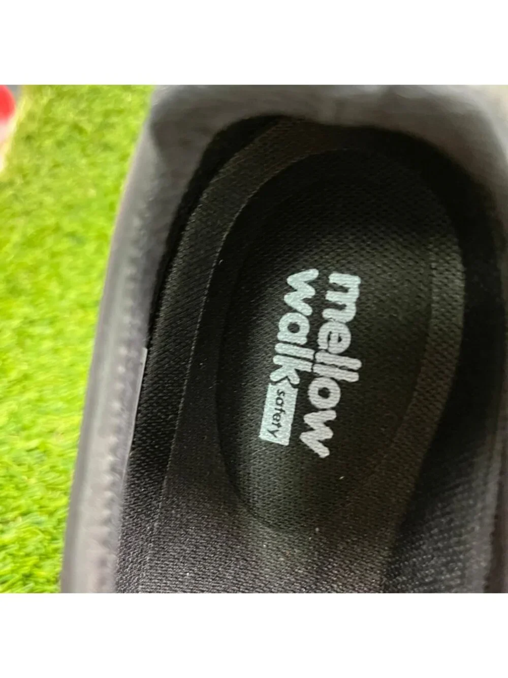 Mellow Walk Jessica Women Size 9.5E Black Leather Steel Toe Safety Slip-On Shoes_8
